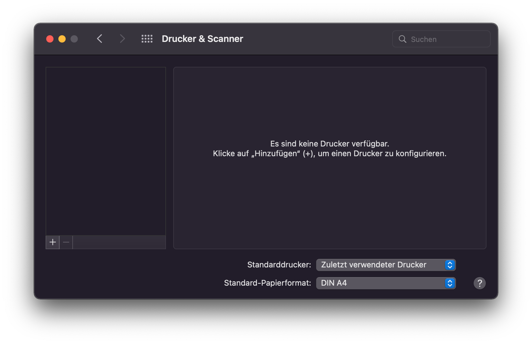 macOS: Drucker hinzufügen 