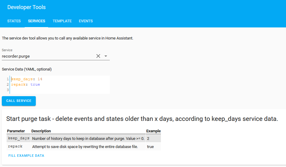 Recorder Log löschen