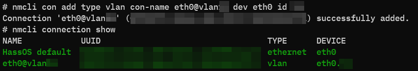 Erstellung des virtuellen Interfaces in HassOS