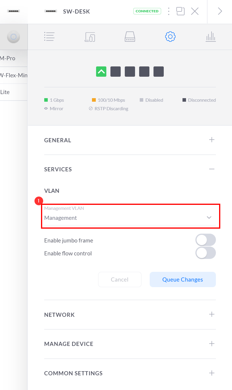 Device-Einstellungen anpssen